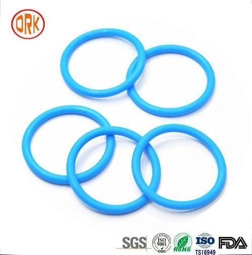 0.5mm - 1000mm 568 ব্লু সিলিকন সিলিং রাবার রিং RoHS রাবার ফ্ল্যাট O রিং